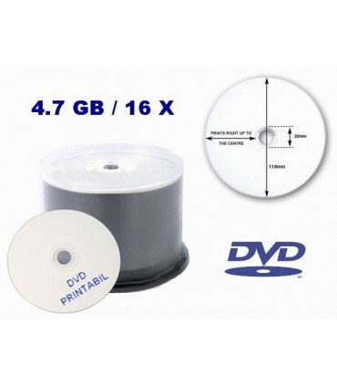 50 DVD PRINTABIL MAT KODAK 4.7GB/16X