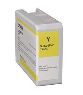 INK CARTRIDGE FOR COLORWORKS C6500/C6000 (YELLOW) SJIC36P(Y)