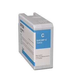 INK CARTRIDGE FOR COLORWORKS C6500/C6000 (CYAN) SJIC36P(C)